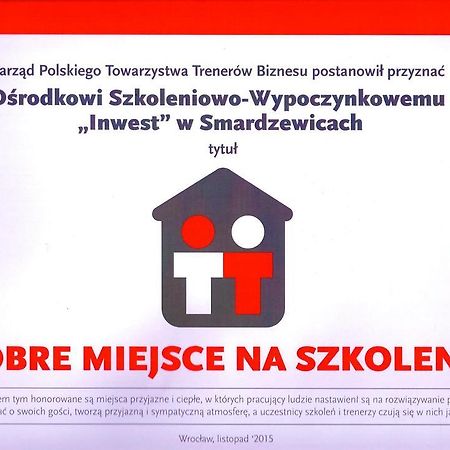 Hotel Inwest Osrodek Szkoleniowo-Wypoczynkowy Smardzewice Esterno foto
